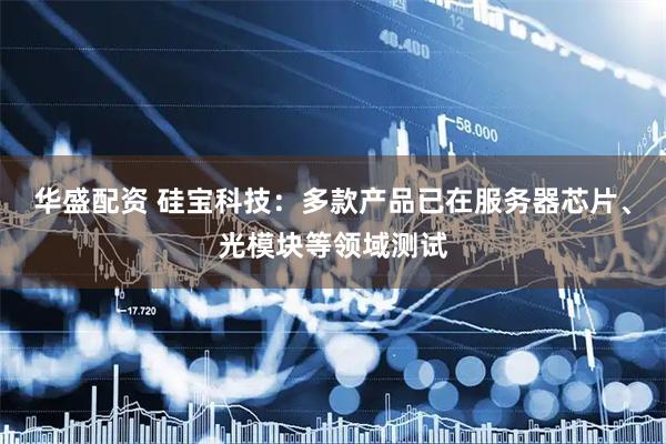 华盛配资 硅宝科技：多款产品已在服务器芯片、光模块等领域测试